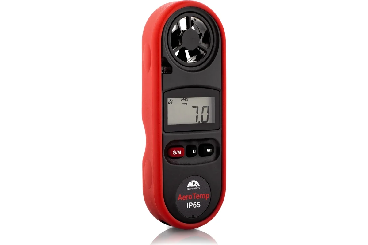 Анемометр ADA AeroTemp IP65, -10 до +45 °С, 0.7 до 30 м/с