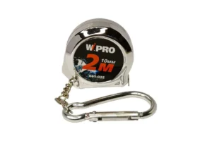 Рулетка WIPRO, 2м х 10 мм, серебро
