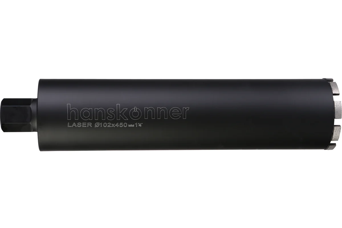 Коронка алмазная по железобетону, 102 мм, 1 1/4" , L=450мм