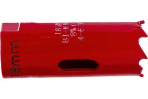 Коронка биметаллическая, М42 Cobalt 8%, 18 мм, Pilorama