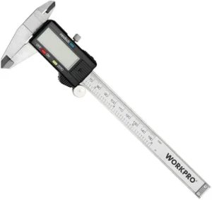 Штангенциркуль цифровой, металлический, WORKPRO, 150 мм