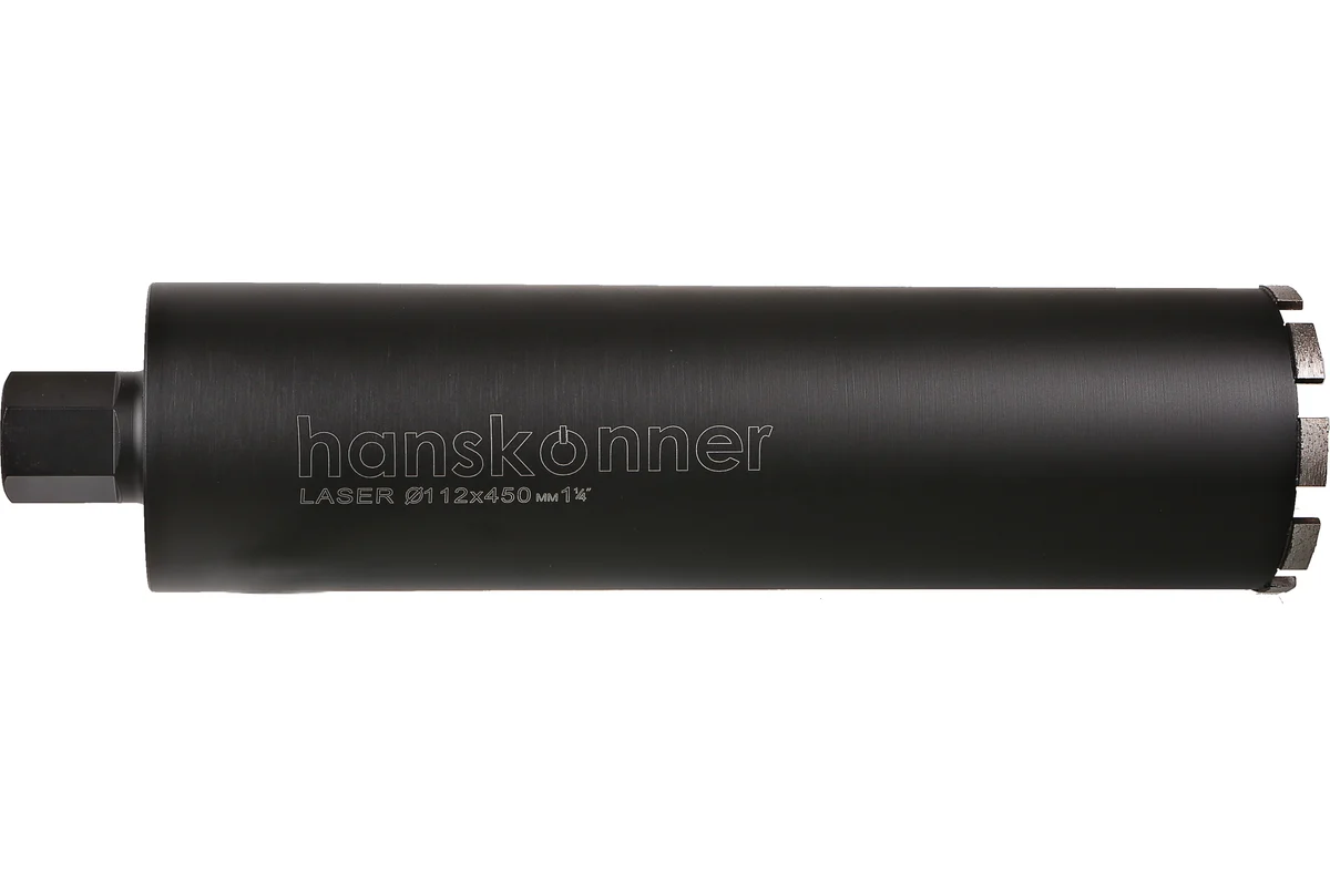 Коронка алмазная по железобетону, 112 мм, 1 1/4" , L=450мм