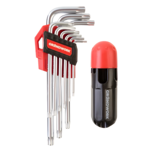 Набор удлиненных шестигранных ключей, TORX 9 шт.