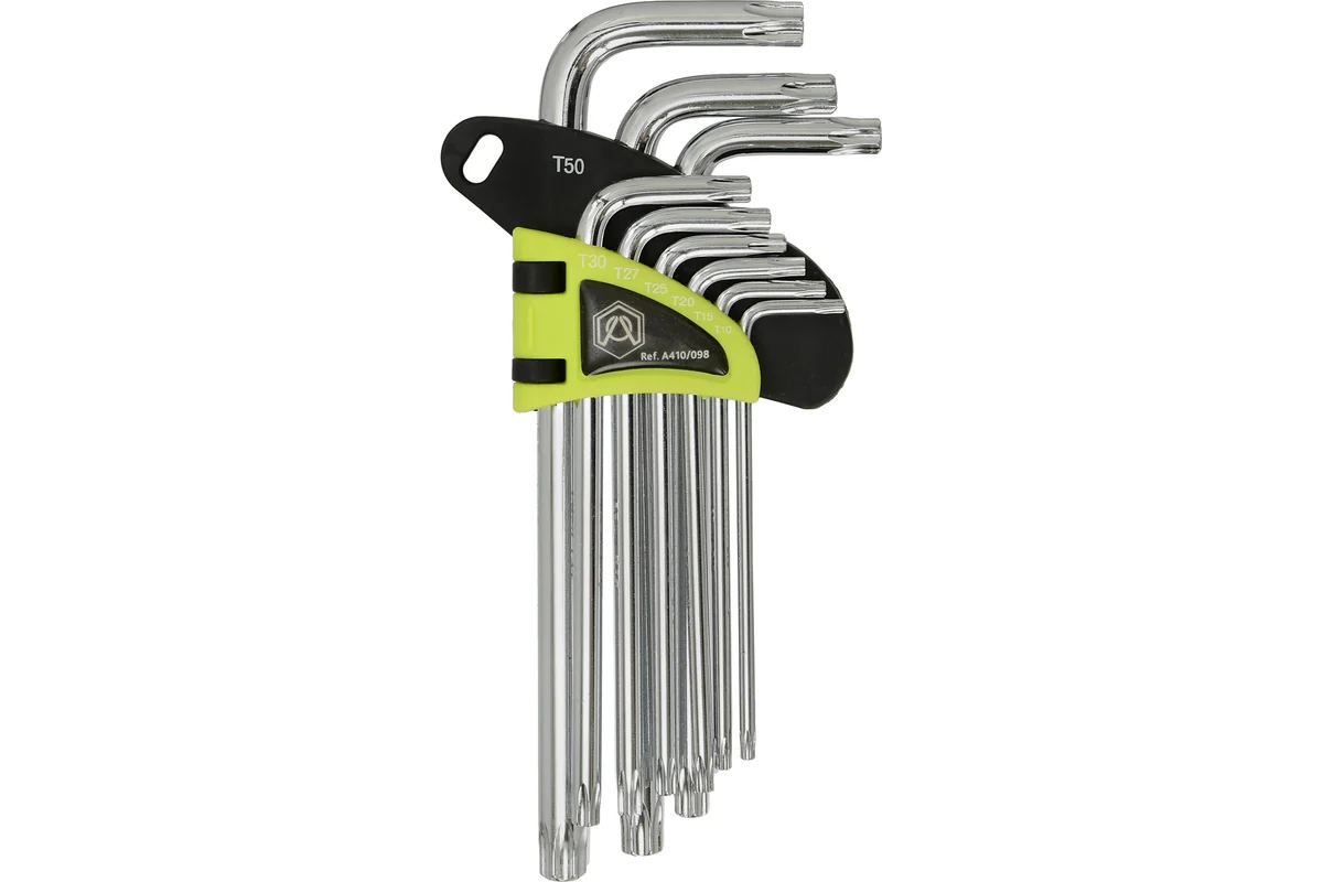 Набор длинных ключей, Armero, TORX, 9 шт.