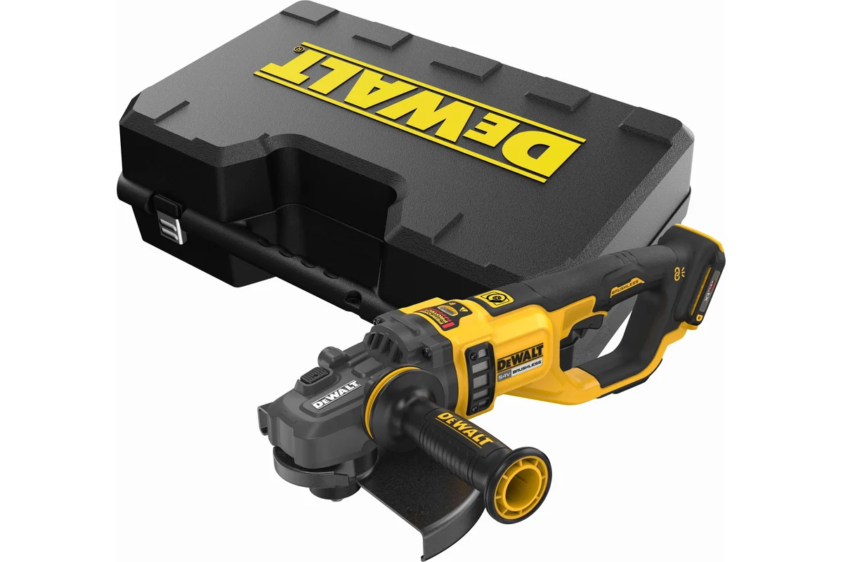 Угловая шлифмашина 54В, 230 мм, 6000 об/мин, DEWALT, DCG460NK-XJ