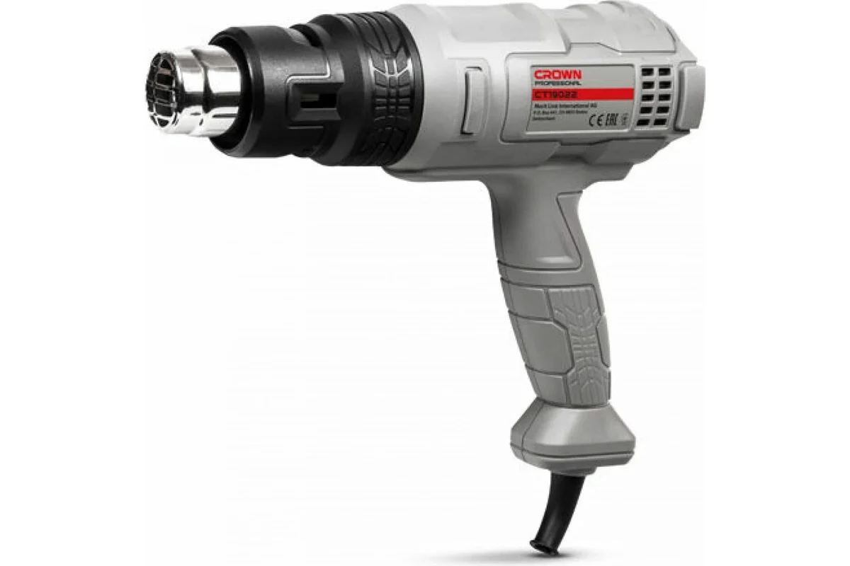 Фен технический 1800 Вт, 220 В, 50/450/550 °С, CT19022K, CROWN
