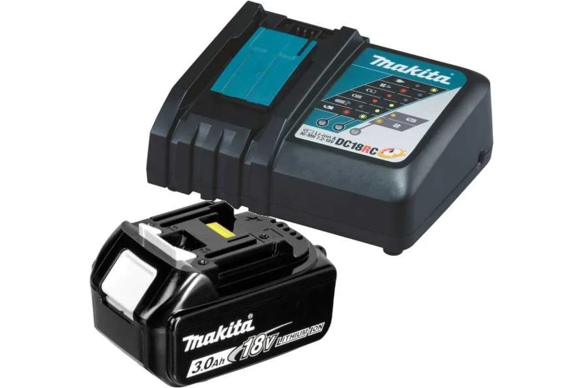 Набор аккумулятор 18 В, 3.0 А*ч BL1830B + зарядное устройство DC18RC, MAKITA, 191A25-2