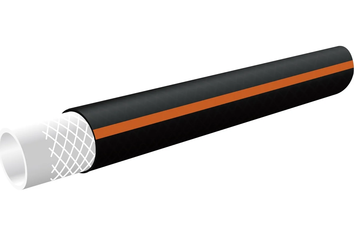 BLACK 50м 1/2" - противоскр. 3-х слойный армированный шланг с внеш. покрытием из мягкой резины — изображение 2