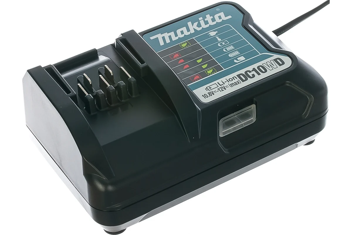 Зарядное устройство 10.8-12 В, Li-ion, 1 порт, MAKITA, DC10WD