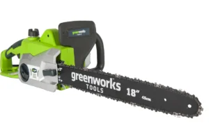 Цепная пила 2000 Вт, 220 В, шина 45 см, 13 м/с, Greenworks, Арт.20037