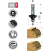 Фреза радиусная с подшипником R=7.9 D=28.6 I=14 L=57 S=8mm — изображение 5